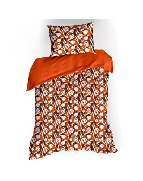Parure housse de couette Tulipa orange