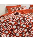 Parure housse de couette Tulipa orange