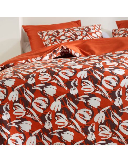 Parure housse de couette Tulipa orange