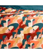 Parure housse de couette satin de coton Anais multicolore