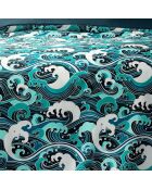 Parure housse de couette Beaufort bleu/blanc