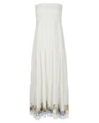 Robe longue Charlotte Toscane blanche