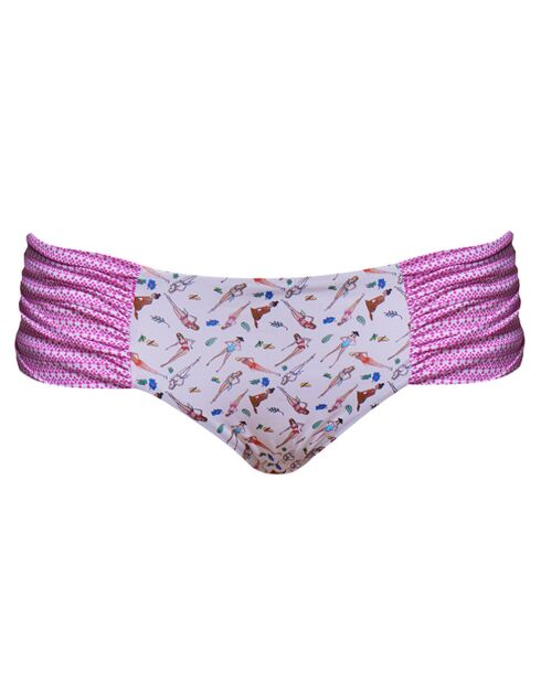 Lila Chance wit/roze bikinibroekje
