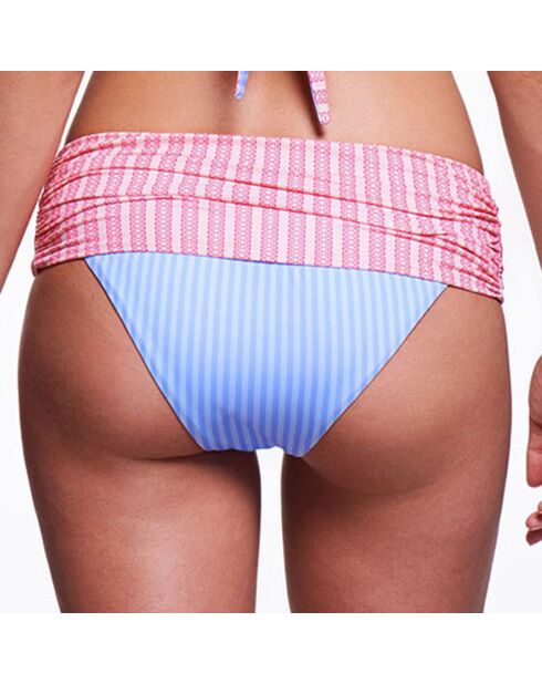 Bas de Maillot taille haute Tula Alchimie bleu/rose