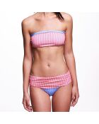 Bas de Maillot taille haute Tula Alchimie bleu/rose