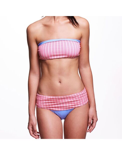 Blauw/roze bikinibroekje met hoge taille van Tula Alchemy