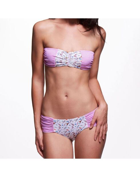 Bas de Maillot Lila Chance blanc/rose