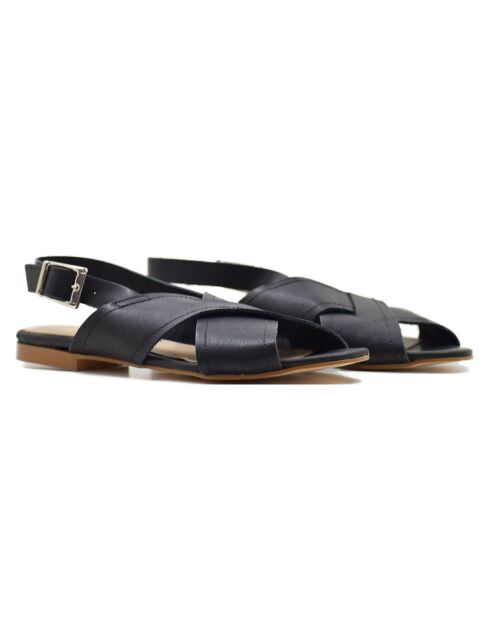 Sandales en Cuir Christina noires