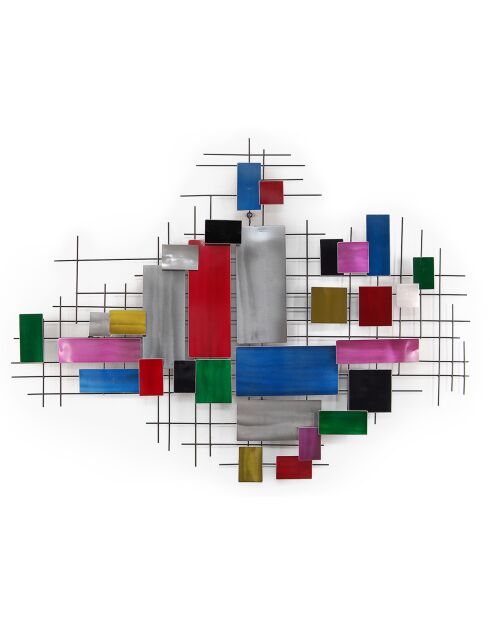 Sculpture murale composition abstraite - 130x97 cm