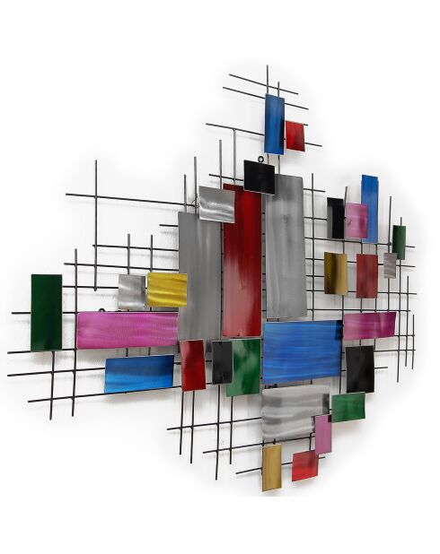 Sculpture murale composition abstraite - 130x97 cm