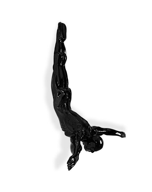 Sculpture Plongeur noire - 55x55x16 cm