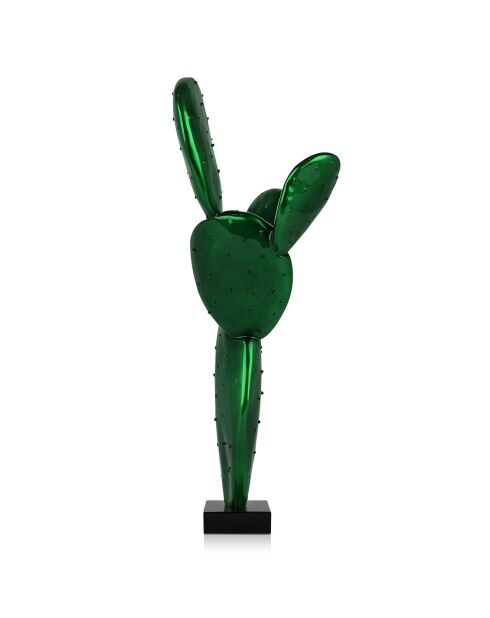 Sculpture en résine Cactus verte - 61x50x20 cm