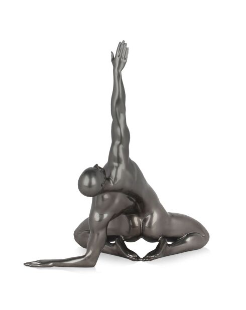 Sculpture en résine Invocation anthracite - 41x37x23 cm