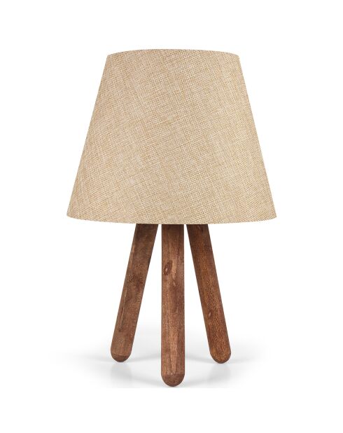 Lampe de table Ayd crème/brun - D.22x33 cm