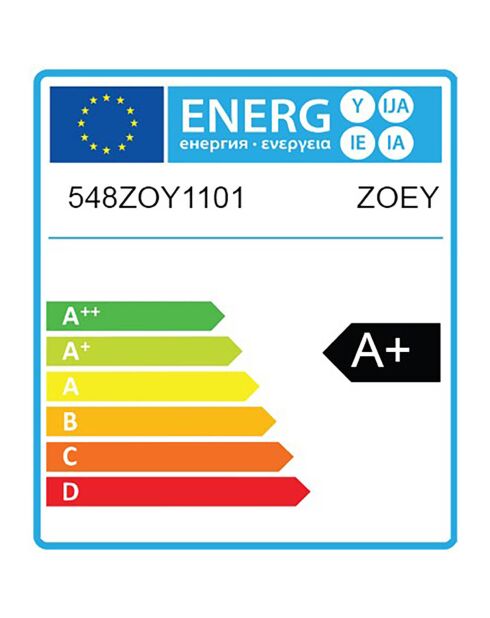 Lampe LED Op jaune - 9.5x9.5x13.5 cm