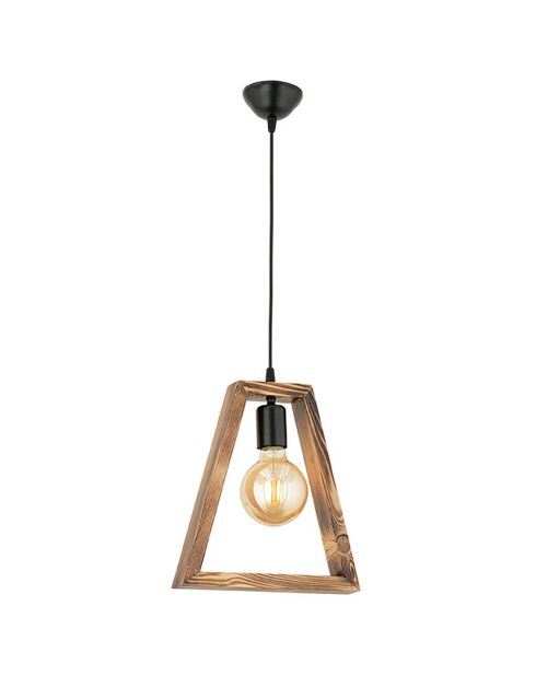 Suspension Geometrik noyer/noir - 25x30 cm