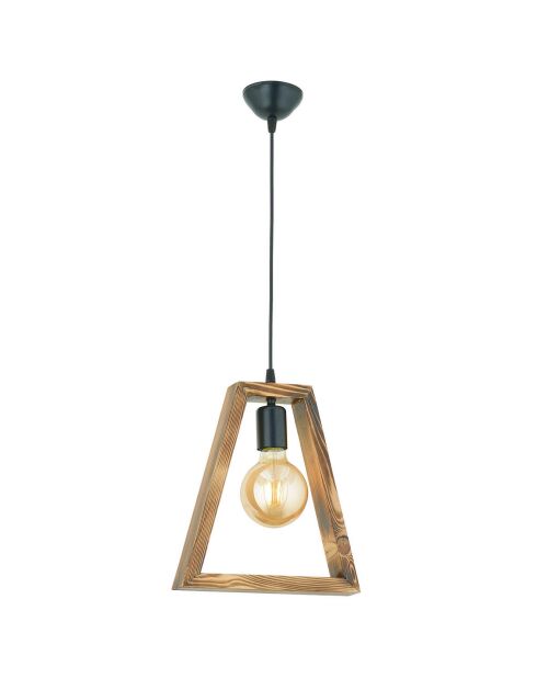 Suspension Geometrik noyer/noir - 25x30 cm