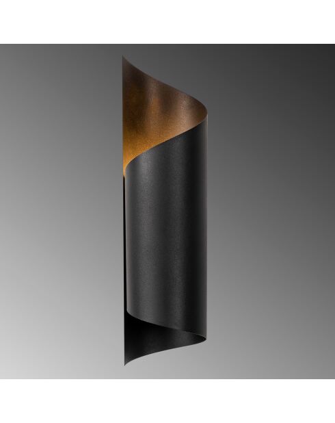 Sivani schwarze Wandleuchte - 10x16x35 cm