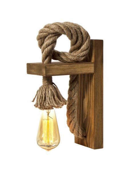 Lampada da parete KN14 marrone/oro - 18x30x10 cm