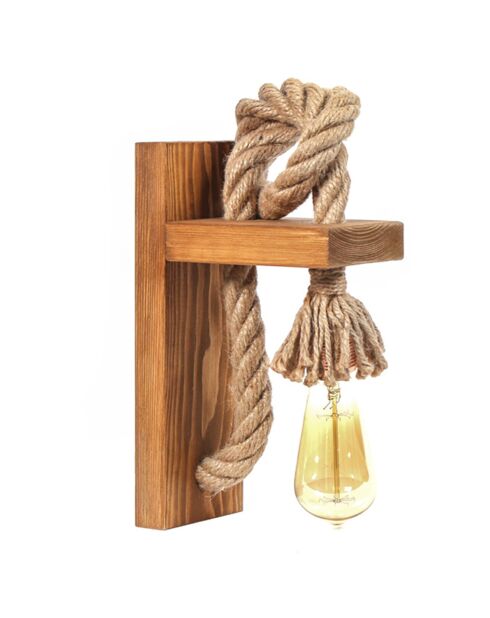 Lampada da tavolo KN13 marrone/oro - 20x35x10 cm