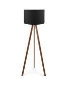 Lampadaire Ayd noir/brun - 38x140 cm