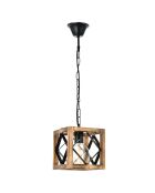 Suspension Zikzak noyer/noir - 50 cm