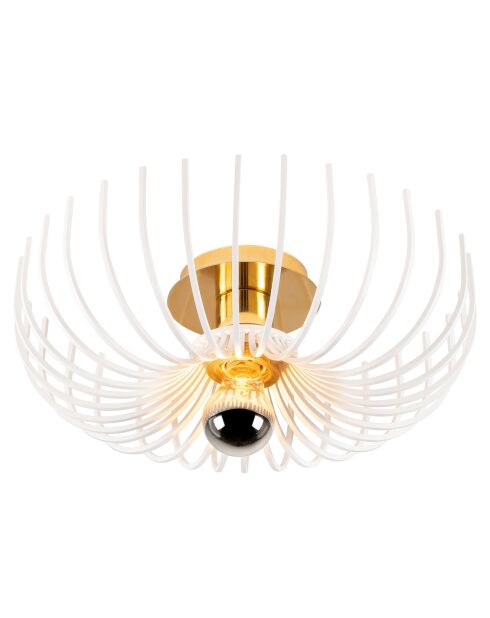 Lampada da soffitto Aspendos bianca - D.36x12 cm