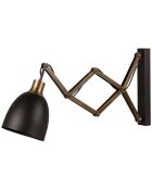 Applique murale Sivani noir/vintage - 15x(35 - 62) cm