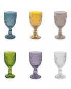 6 Verres Marrakech multicolores - 28 cl