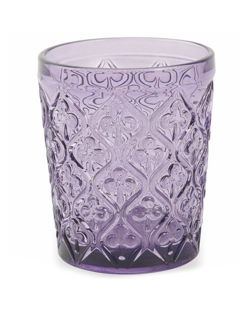 6 mehrfarbige Marrakesch-Wassergläser - 24 cl