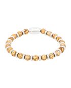 Bracciale Sunrise in acciaio e agata beige