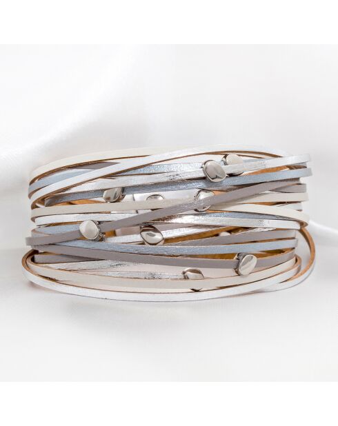 Manchette Linos gris/argenté