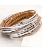 Manchette Linos gris/argenté