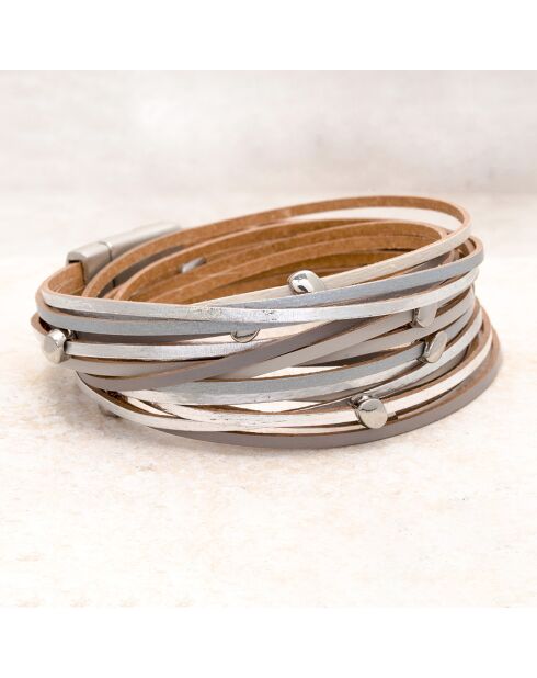 Manchette Linos gris/argenté