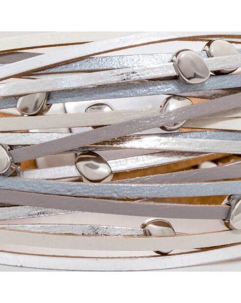 Manchette Linos gris/argenté