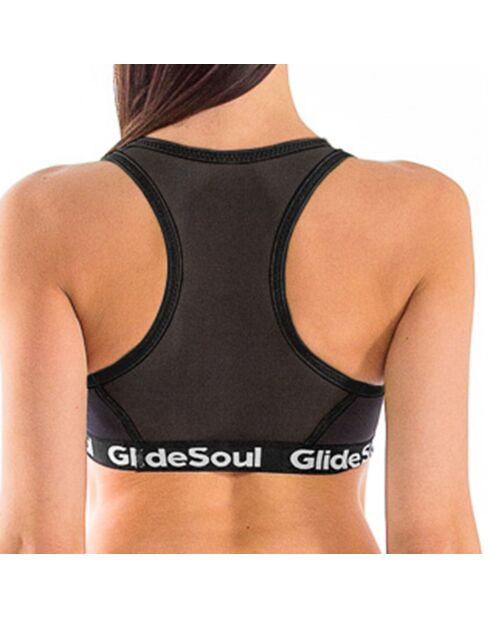Haut de maillot Brassière en Néoprène noir