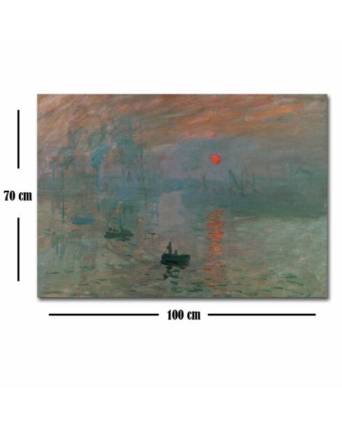 Claude Monet Reproduktionsgemälde mehrfarbig - 70x100 cm