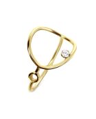 Bague Diamant 0.04 ct or jaune