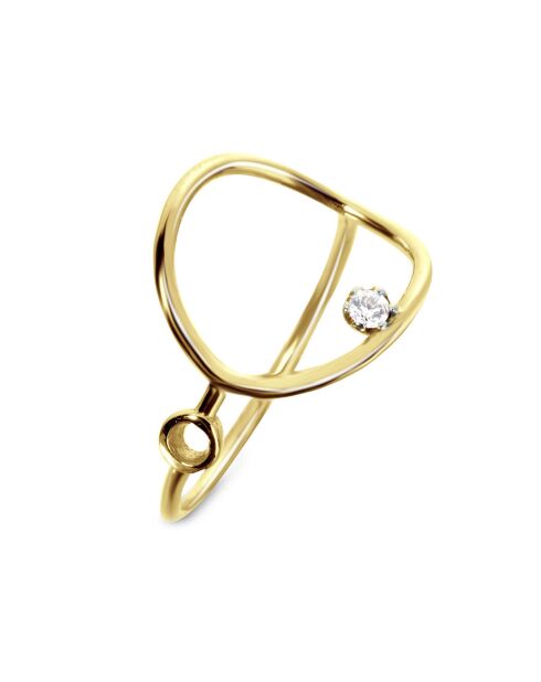 Bague Diamant 0.04 ct or jaune