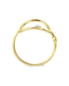 Bague Diamant 0.04 ct or jaune