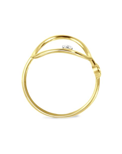 Bague Diamant 0.04 ct or jaune