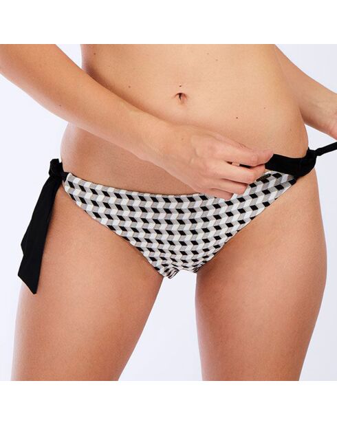 Bas de Maillot culotte Juste Mystik noir/blanc
