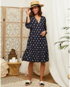 Robe Inaya bleu marine
