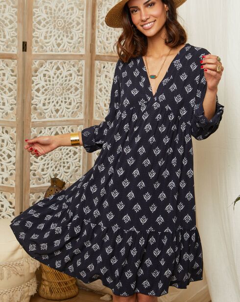 Robe Inaya bleu marine