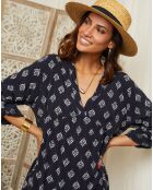 Robe Inaya bleu marine