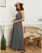 Robe Agathe bleu marine