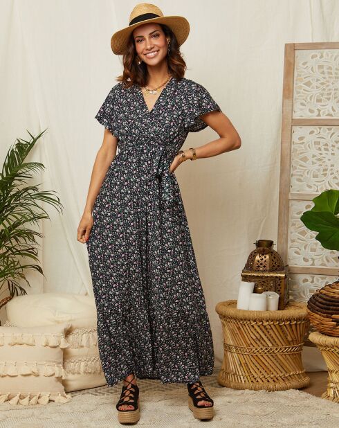 Robe Theresa bleu marine