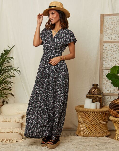 Robe Theresa bleu marine