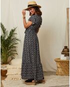 Robe Theresa bleu marine