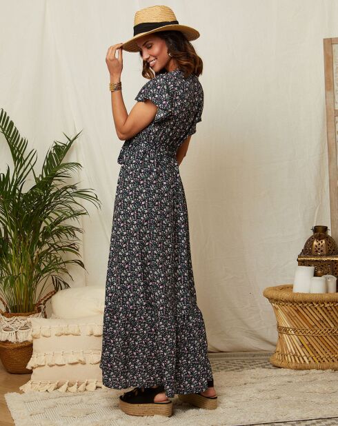 Robe Theresa bleu marine